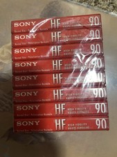 Sony HF 90 High Fidelity Cassette Tapes 8 Pack Normal Bias Type I NOS Sealed