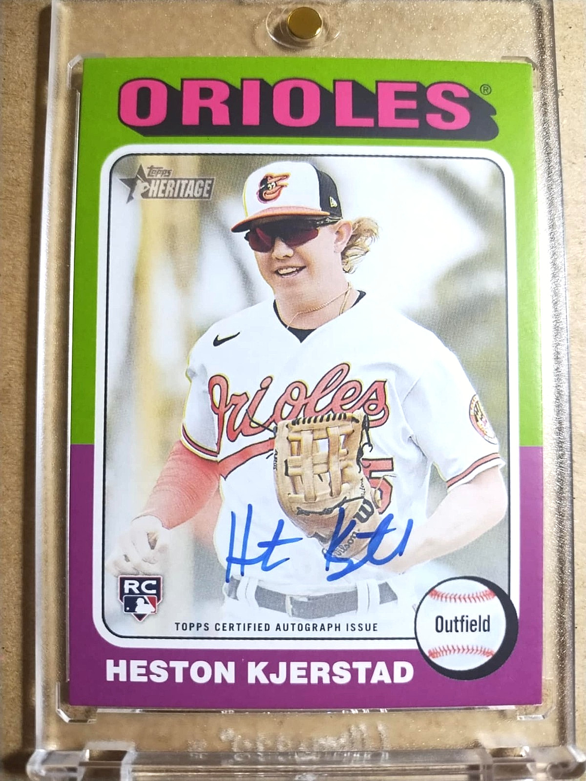 2024 Heston Kjerstad Topps Heritage Rookie Real One Autograph RC MINT 🔥🔥🔥