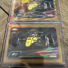 2024 Topps Chrome Formula 1 F2 Cars Kush Maini 3 Card Numbered Lot /50 /199 /50