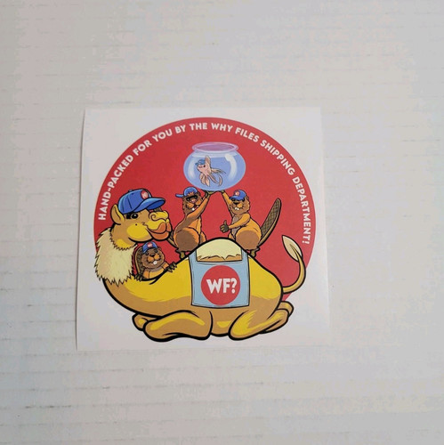 The Why Files Youtube Channel (4" x 4") Hecklefish Sticker - NEU! - Bild 1 von 4