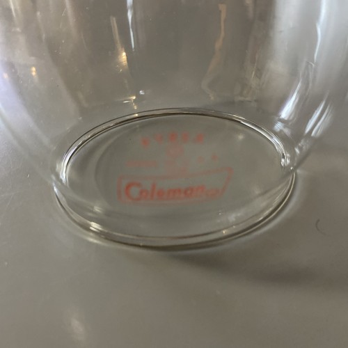 Vintage Coleman 200a Glass Globe Pyrex USA Red Script - Picture 2 of 3