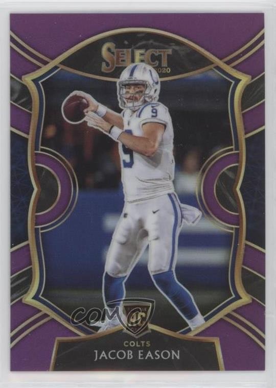 2020 Panini Select Concourse Purple Prizm 58/75 Jacob Eason #48 0g03