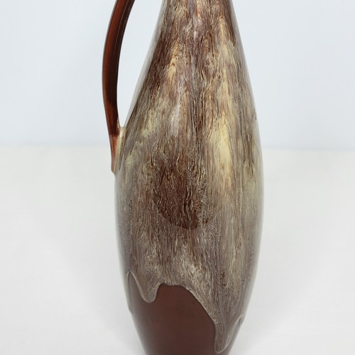 Vintage Blue Mountain Pottery Canada Brown Drip Glaze Ewer Pitcher Redware - Picture 2 of 7