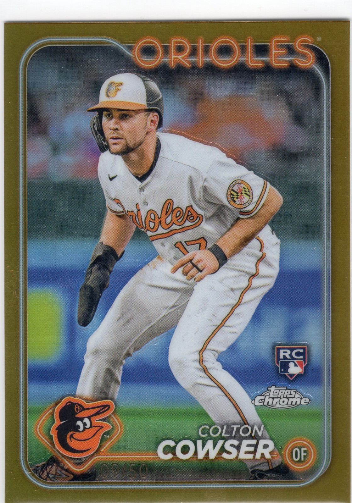 2024 Topps Chrome Colton Cowser #278 Gold Refractor /50 RC Rookie Orioles