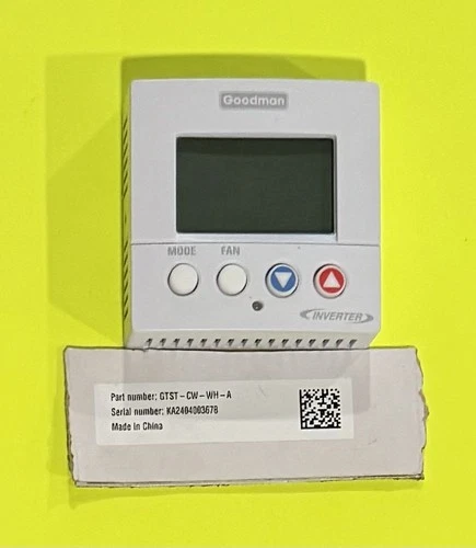 Goodman GTST-CW-WH-A Smart Thermostat 4H/2C 1/2" NPT - NEW, READ DESCRIPTION 