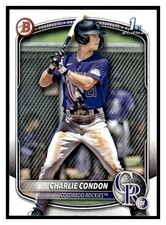 2025 Bowman Charlie Condon BP-75 Colorado Rockies