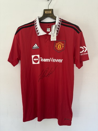 Marcus Rashford Manchester United Hand Signed Home Shirt 2022-2023 with COA BNWT