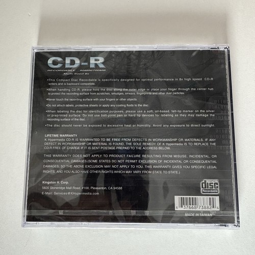 NEW Box 10 R80 Blank CD-R Music & Data CDs Jewel Cases 80 Min/700 MB Old Stock - Picture 4 of 5