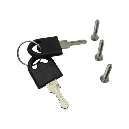 Motorhome Door Frame Lock Large (Security Safe Plate Entrance Caravan RV White) - Picture 7 of 8