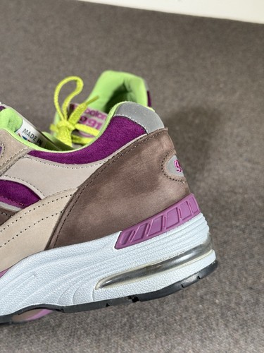Size 9.5-New Balance x Stray Rats 991 Purple/Brown M991SRG - Picture 9 of 16