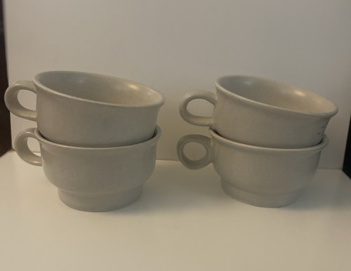 Vtg Pfaltzgraff Blue Yorktowne Coffee Soup Tea Mugs Cups SET OF 4 Flat No Saucer - Picture 2 of 15