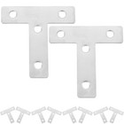  Set of 3 Möbel Eckverbinder Edelstahl Klammern Reparaturhalterung