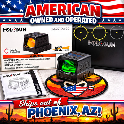 Holosun HE509T-GD X2 32 MOA Circle + 2 MOA GOLD Dot Sight