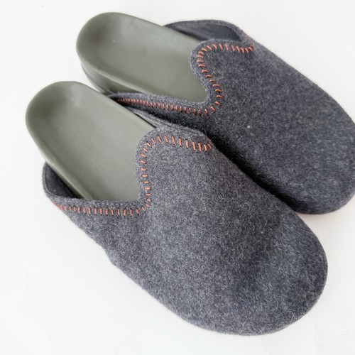 Commbi The Woolie Burro Charcoal Slip On Mules Size 8 - Bild 2 von 8