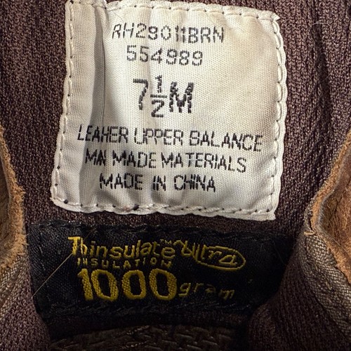 RedHead Insulated Thinsulate 1000 Gr Kiltie Boots Leather Gore-Tex Vibram 7.5 - Picture 13 of 13