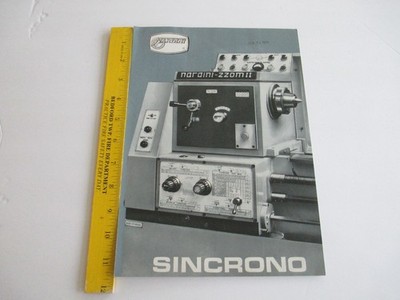 NARDINI SINCRONO Lathe Machine Brochure Specs   B59
