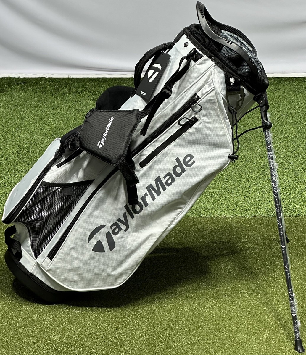 TaylorMade Pro 8-Way Carry Stand Golf Bag WHITE w/ Rain Hood New