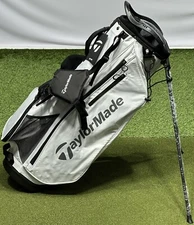 TaylorMade Pro 8-Way Carry Stand Golf Bag WHITE w/ Rain Hood New #93228