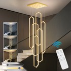 Stair Chandelier Lighting LED Pendant Light Home Gold Lamp Office Ceiling Lights