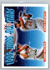 1993 Topps Baseball #406 Larry Walker / Kirby Puckett - VG -
