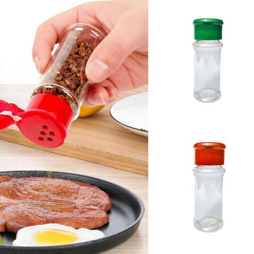 ✨Frascos de sal de especias de plástico para cocina doméstica sal pimienta bonita botella Su S🔥US - Imagen 4 de 11