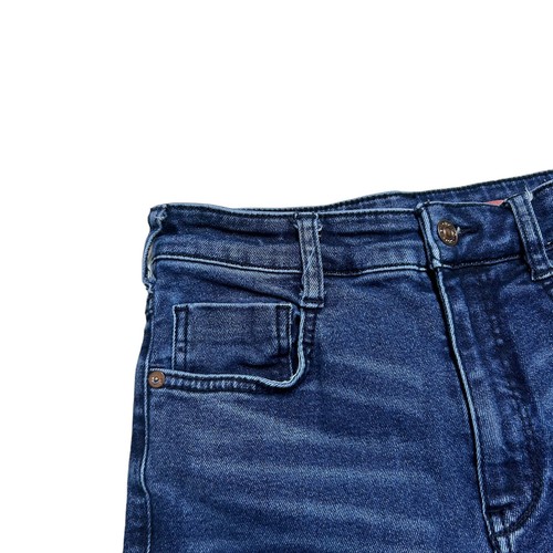 Anthropologie Pilcro Jeans Womens 26 High Rise Cigarette Blue Stretch Raw Hem - Picture 6 of 10