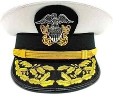 Us Navy Officer Visor Cap, US Navy Commander captain Rank Cap In All Sizes