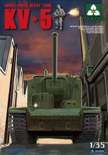 Takom 1:35 - Russian KV-5 Soviet Super Heavy Tank c4h Takom 1:35 - Russian KV-5 Soviet Super Heavy Tank c4h
