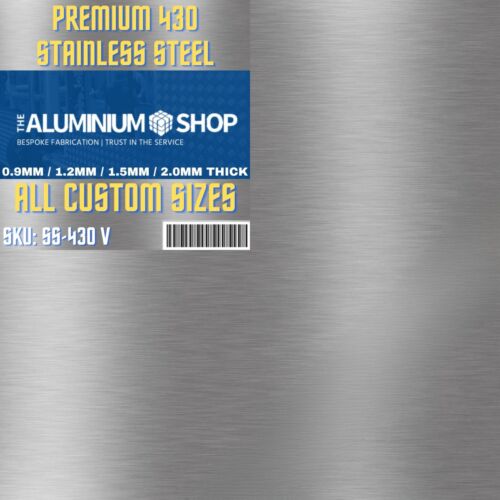 Stainless Steel Sheet Brushed Polish 0.9mm, 1.2mm, 1.5mm, 2mm Various Sizes - Picture 2 of 16