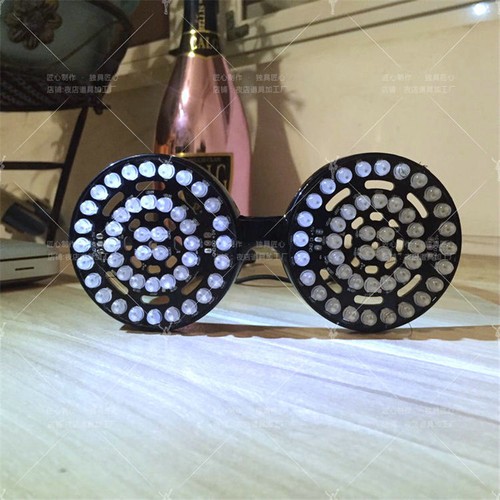 Original REZZ DJ LED Light Glasses Party Nightclub Music Bar Stage Show w/Remote - Picture 8 of 12