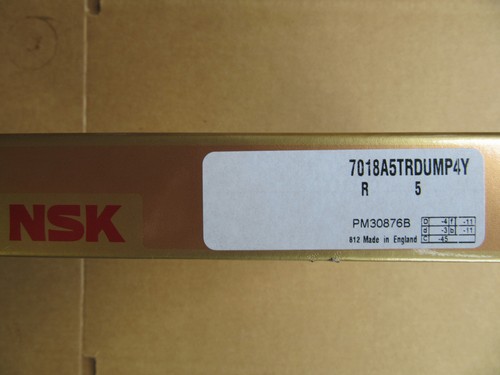 Rodamiento de súper precisión NSK 7018A5TRDUMP4Y ¡¡¡NUEVO!!! en embalaje original de fábrica  - Imagen 2 de 3