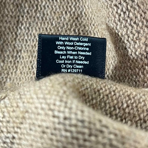 Jenni Kayne Sweater Womens Small Brown Wool Cashmere Blend Crew Neck Pullover - Picture 8 of 11