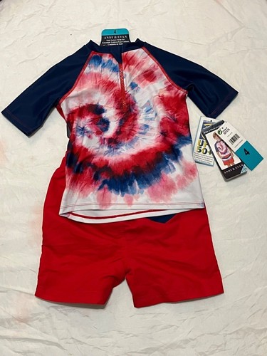 One set of Boys Swim Short Costume UV SPF 50+ Andy and Evan's Sunsafe Surf Suit - Picture 2 of 6