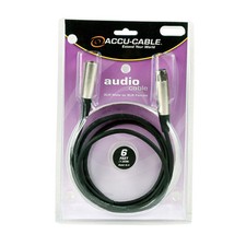 Accu Cable XL-6 XLR-XLR 6 FT Microphone/Audio Cable