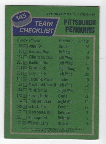 1976 Topps Hockey Trading Cards You-Pick range VG to Ex - Picture 33 of 43