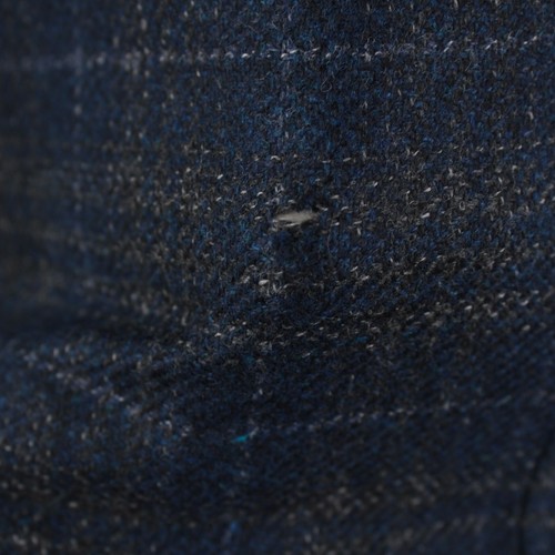 Luciano Barbera NWD Wool/Cashmere Sport Coat Size 52 (42 US) Blue w/ Gray Plaid - Picture 11 of 11