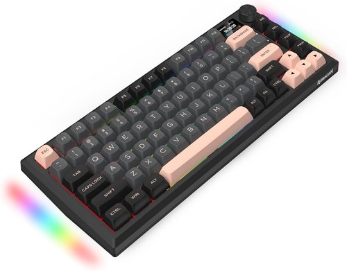 Redragon K720 Wireless CNC Gasket Gaming Keyboard w/Hype Screen & Knob - Picture 8 of 9
