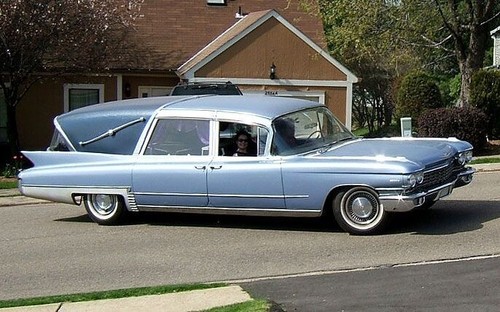 1959 Cadillac Crown Royale Limousine Hearse, Precision Miniature, 1/18, Silver. - Picture 9 of 20