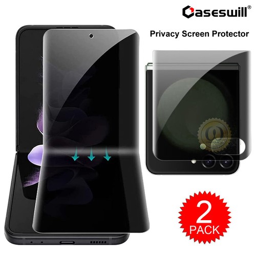 Für Samsung Galaxy Z Flip 6 5 4 3 Flip6 Privacy Soft TPU Folie Displayschutz