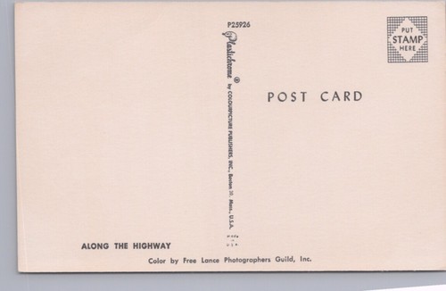 Along The Highway, Somewhere, USA, Vintage Chrome Postcard - Picture 2 of 2