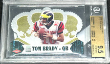 🔥2000 Pacific Crown Royale - Rookie Tom Brady #110 BGS 9.5🔥-10 centering