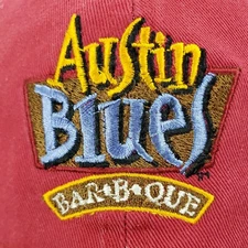 Pacific Headwear Austin Blues Authentic Bar•B•Que Men’s Baseball Red Cap Hat 