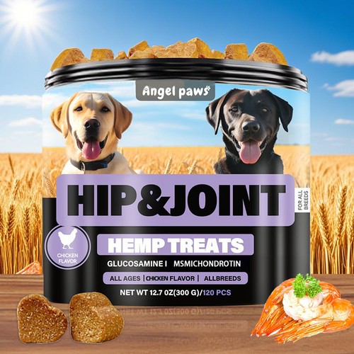 DOG Joint & Hip Supplement SUPPORT JOINT MOBILITY STRENGTH Dog Chews Treats Food - Picture 6 of 12