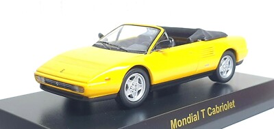1/64 Kyosho FERRARI MONDIAL T CABRIOLET YELLOW diecast car model