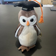 Ty BEANIE BABY WISE Graduation Owl 1998 BIRD