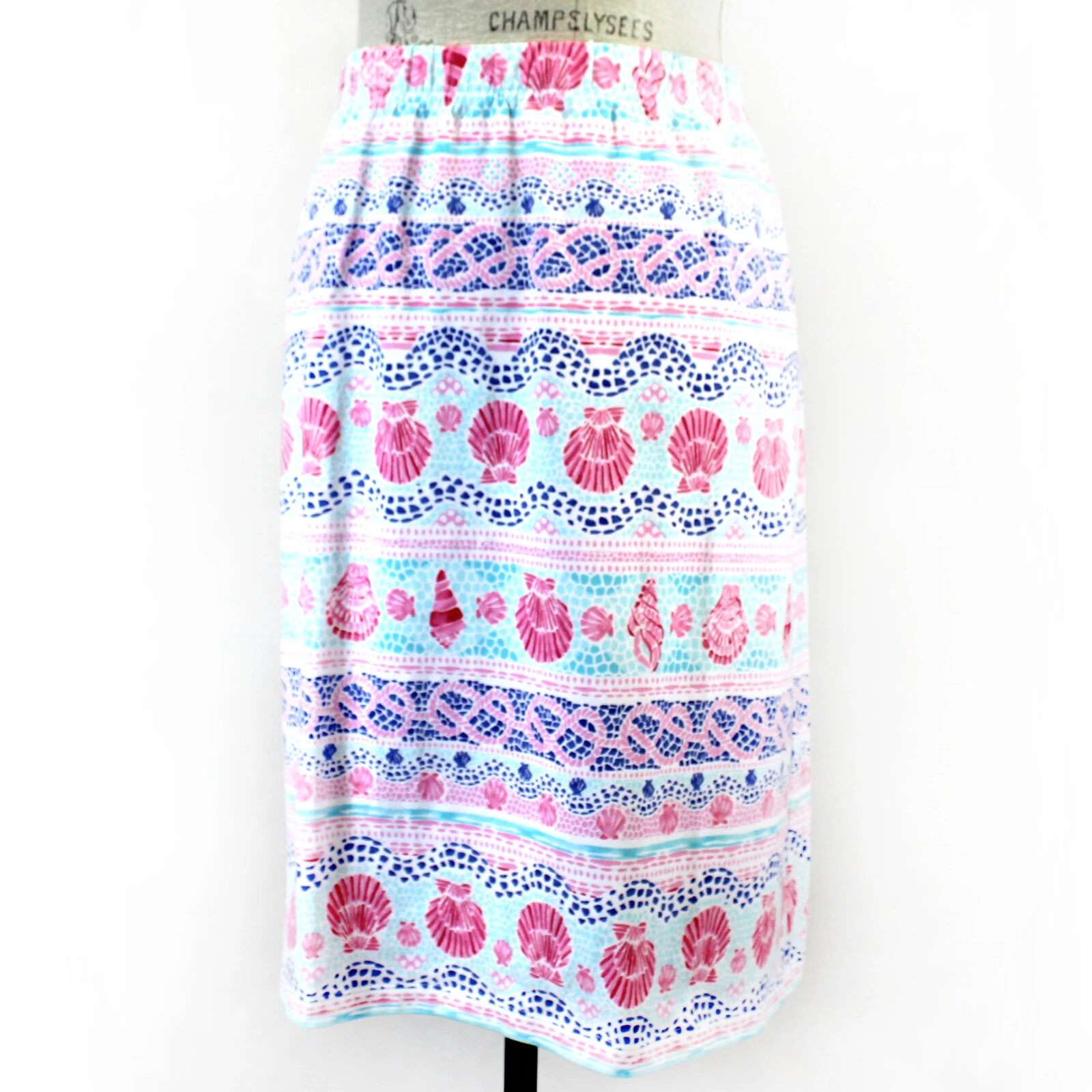 TALBOTS Plus Summer Beach Shells White/Pink/Blue Skirt 0X fits XL
Opens in a new window or tab