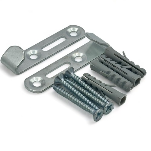 HEAVY DUTY J WALL HOOKS Large Picture Frame Mirror Hanging Hangers + Fittings - Picture 2 of 4
