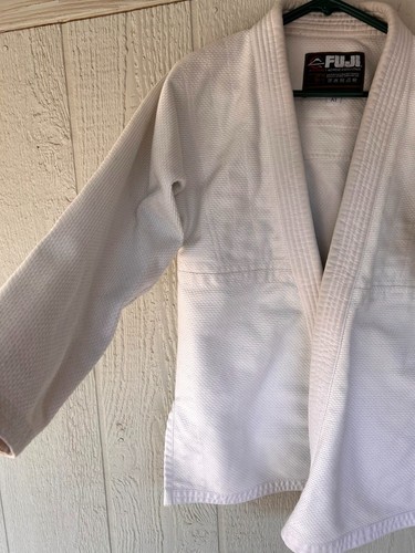 Fuji Gi Top Jacket Pants  Belt Kimono Adult Sz A1 White Judo BJJ MMA Heavyweight - Picture 9 of 21