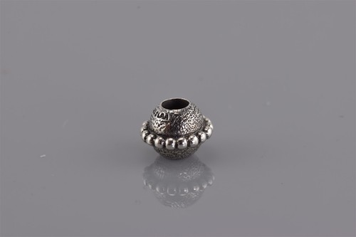 Trollbeads Sterling Silver 11mm x 8mm Oxidized Beaded Accent Slide 925 Charm - Picture 2 of 6