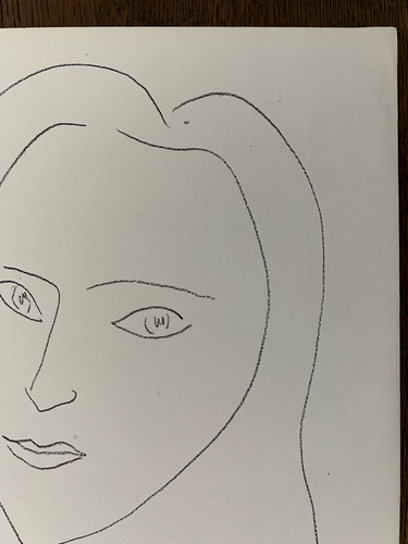Henri Matisse "A la memoire de Angela Lamotte 2" Original Lithograph 1945 Signed - Picture 6 of 8